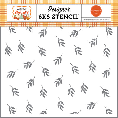 Grateful Branches Stencil - Welcome Autumn - Carta Bella - Clearance