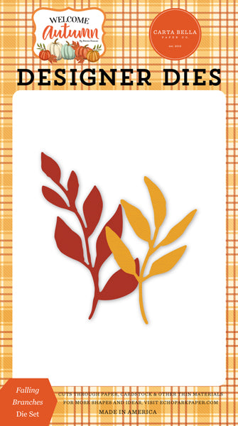 Falling Branches Dies - Welcome Autumn - Carta Bella - Clearance