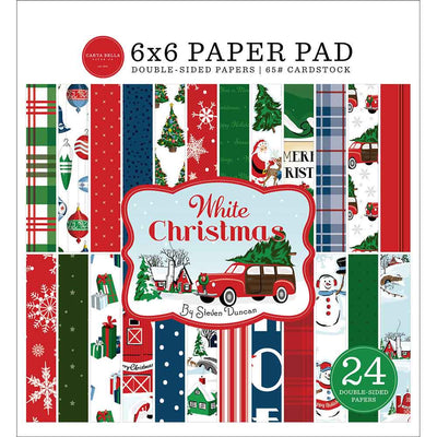 White Christmas 6" x 6" Paper Pad - Carta Bella