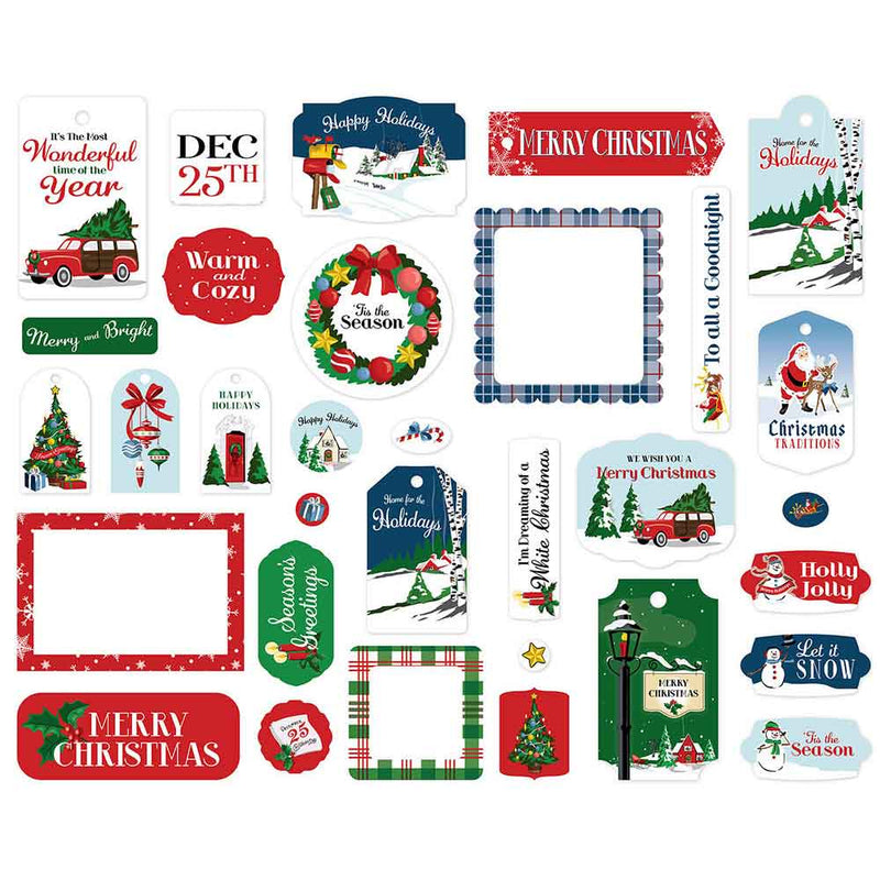 White Christmas Frames & Tags - Carta Bella