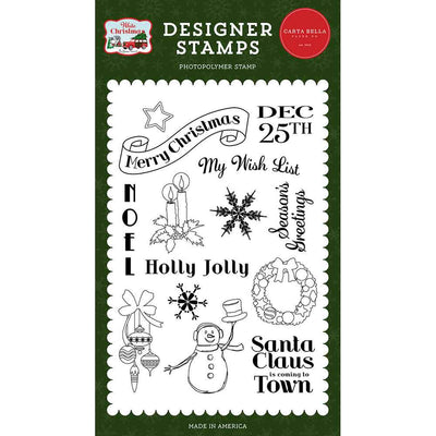 My Wish List Stamp Set - White Christmas - Carta Bella