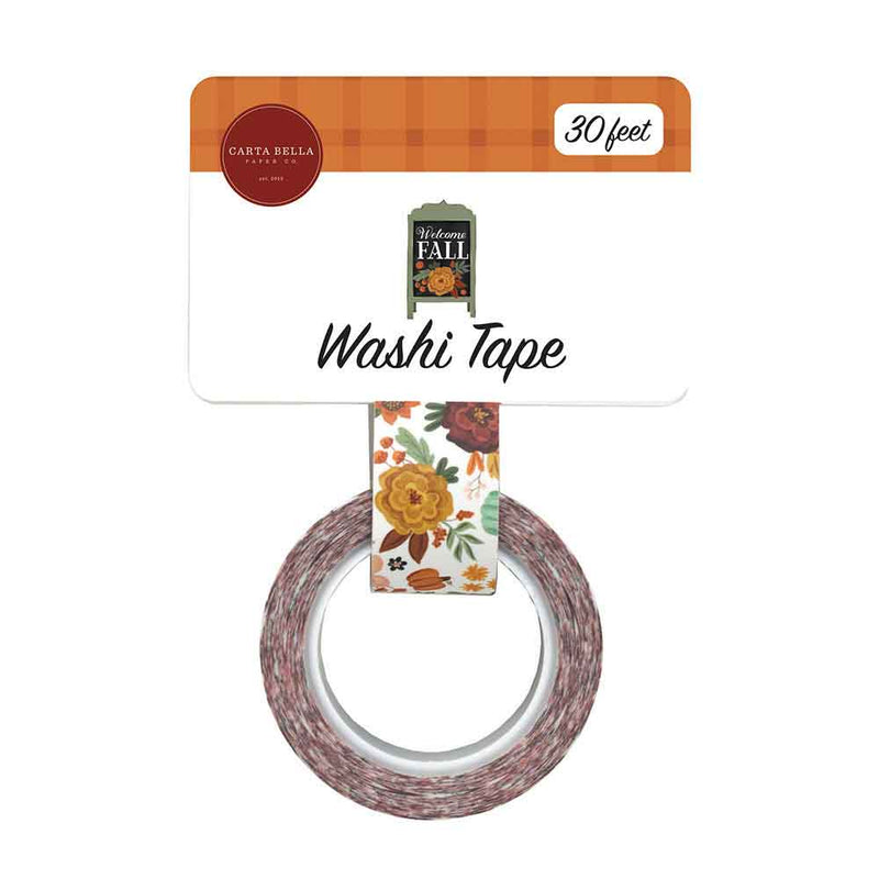 Welcome Fall Floral Washi Tape - Carta Bella