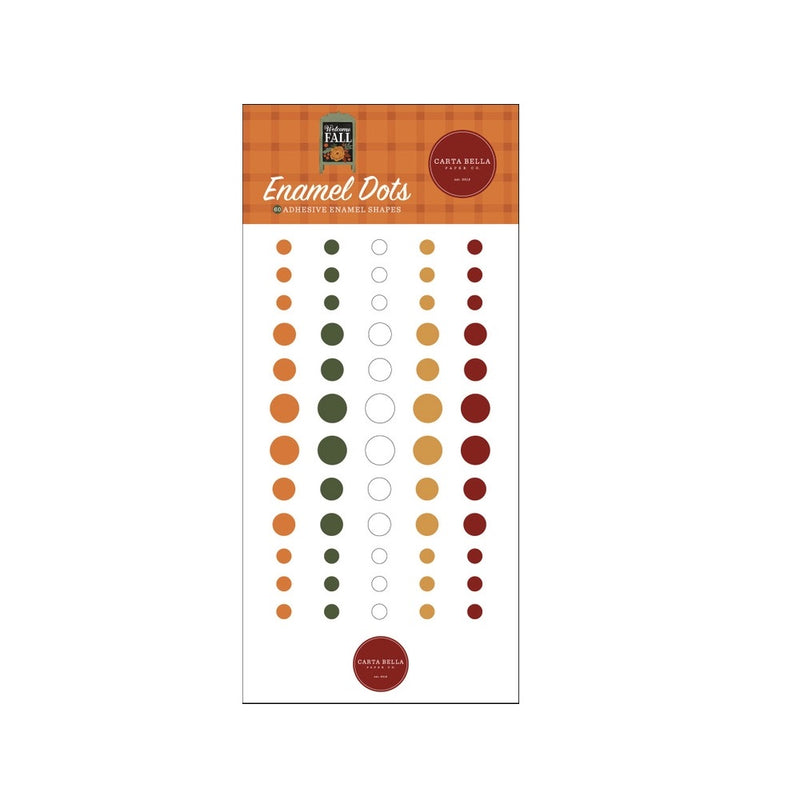 Welcome Fall Enamel Dots - Carta Bella