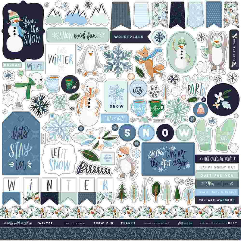 Winter Market Element Stickers - Carta Bella