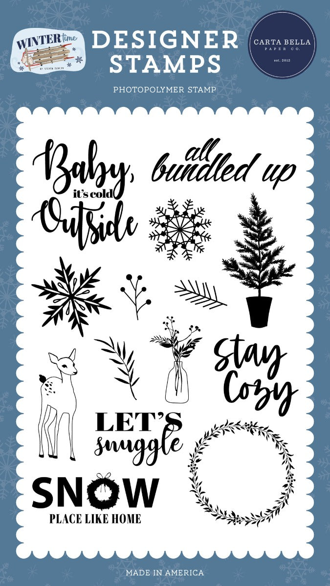 Let's Snuggle Stamp Set - Carta Bella