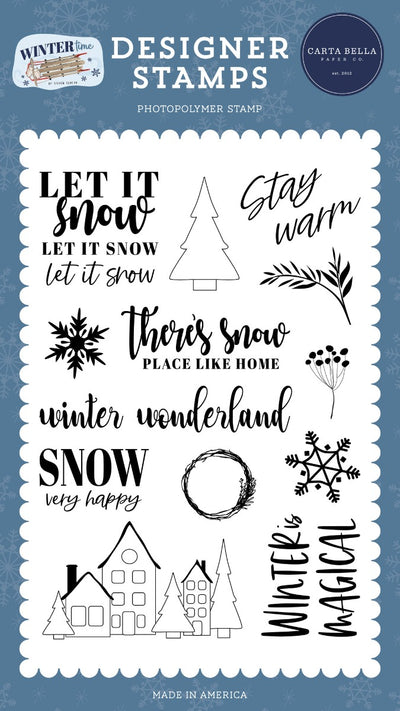 Snow Very Happy Stamp Set - Carta Bella