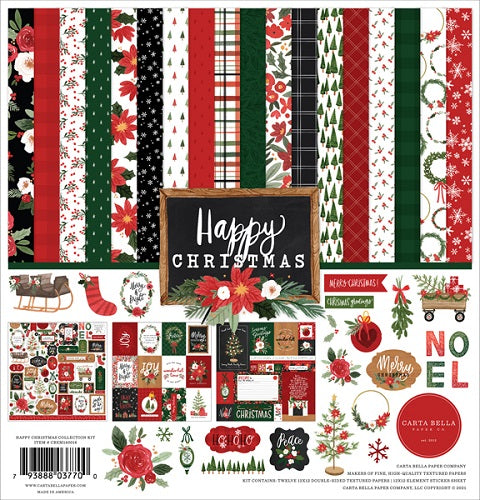 Happy Christmas Collection Kit - Carta Bella