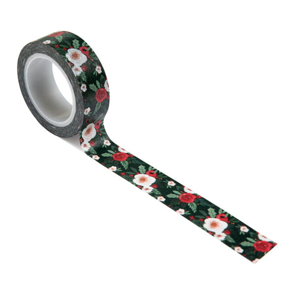 Cozy Floral Washi Tape - Happy Christmas - Carta Bella