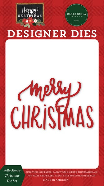 Jolly Merry Christmas Dies-Happy Christmas-Carta Bella