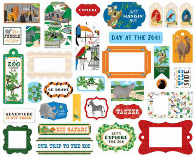 Zoo Adventure Frames & Tags - Carta Bella - Clearance