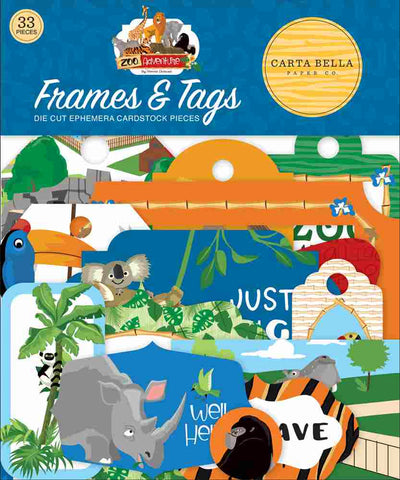 Zoo Adventure Frames & Tags - Carta Bella - Clearance