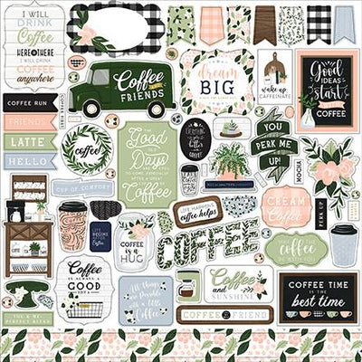 Coffee & Friends Element Stickers - Echo Park*