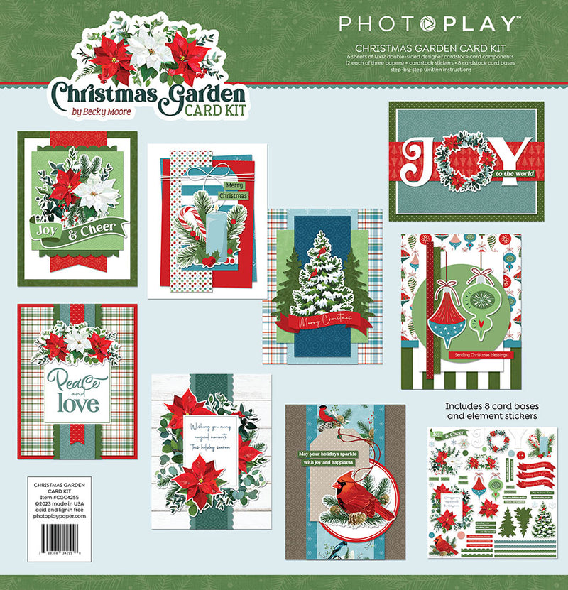 Card Kit- Christmas Garden Collection- Photo Play