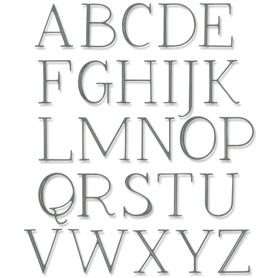 Elegant Capitals Thinlits Die - Jennifer Ogborn - Sizzix