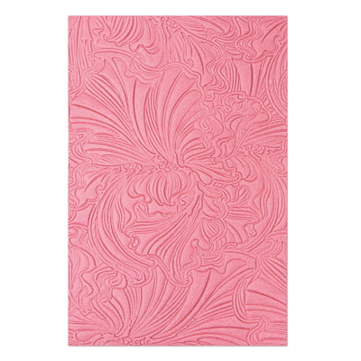 3-D Embossing Folder Abstract Flowers - Sizzix - Clearance