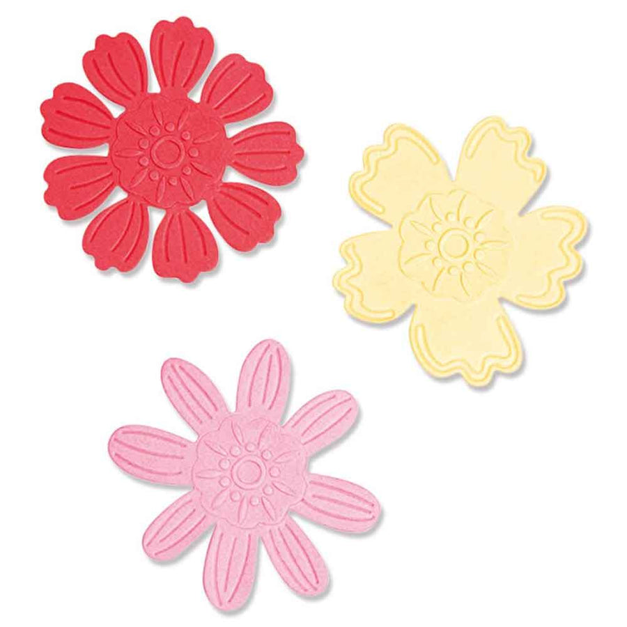 Detailed Blooms Switchlits Embossing Folder - Kath Breen - Sizzix