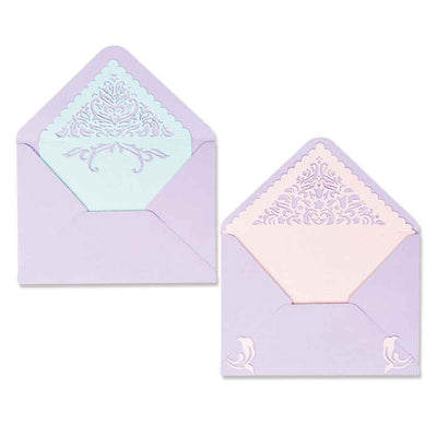 Lace Envelope Liners Thinlits Die Set - Lisa Jones - Sizzix - Clearance