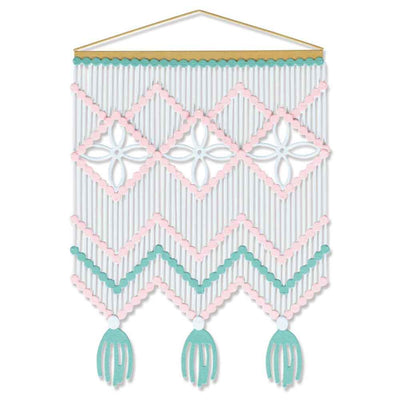 Macramé Card Front Thinlits Die Set - Jennifer Ogborn - Sizzix - Clearance