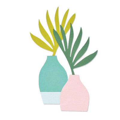 Vase & Foliage Bigz L Die - Jennifer Ogborn - Sizzix - Clearance