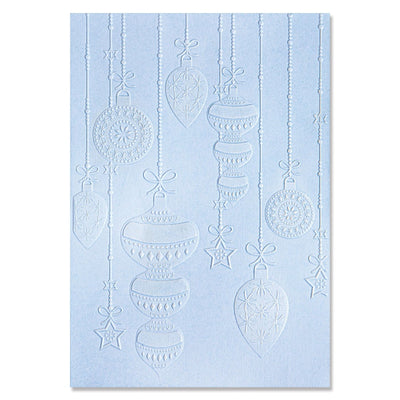 Sparkly Ornaments 3-D Textured Emboss Folder  - Sizzix