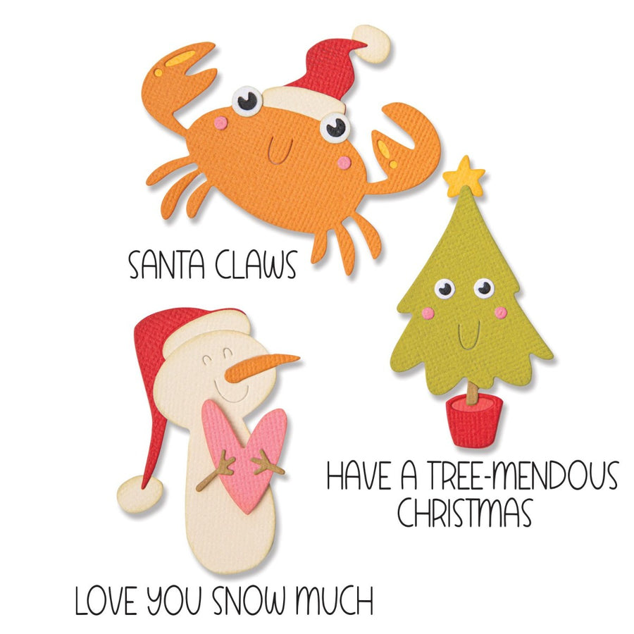 Christmas  Characters Thinlits Die w/Stamps - Pete Hughes - Sizzix