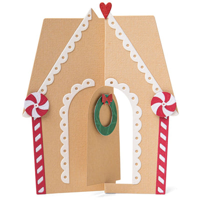 Gingerbread House Thinlits Card - Jen Long - Sizzix