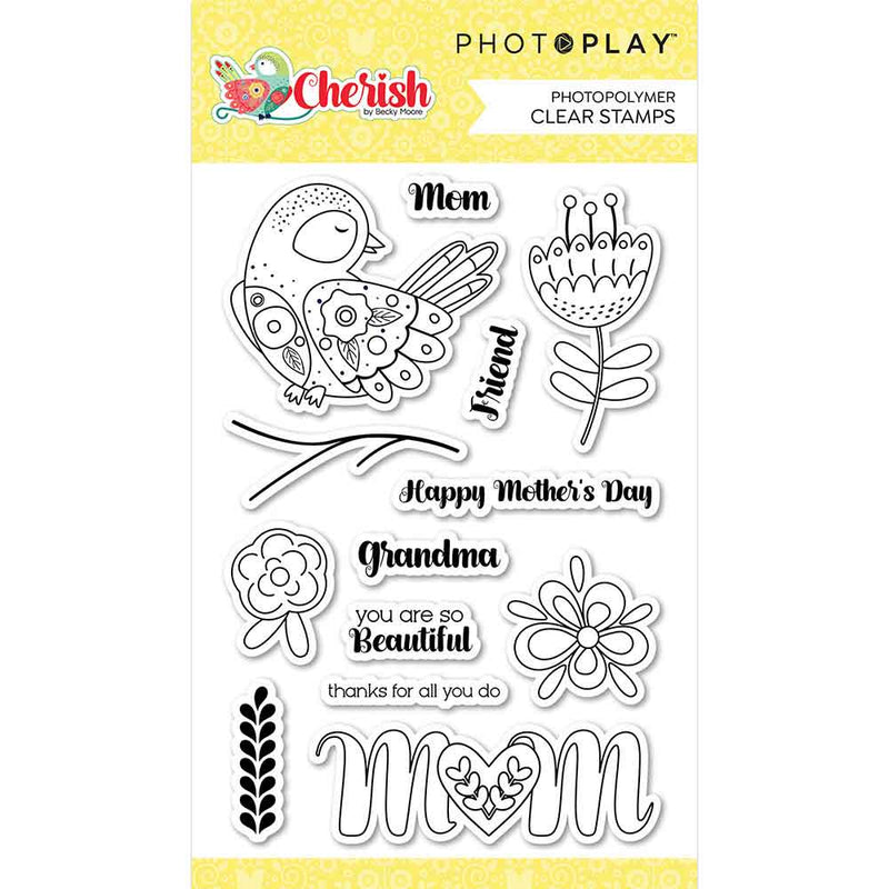 Cherish Stamp Set - Becky Moore - PhotoPlay - Clearance