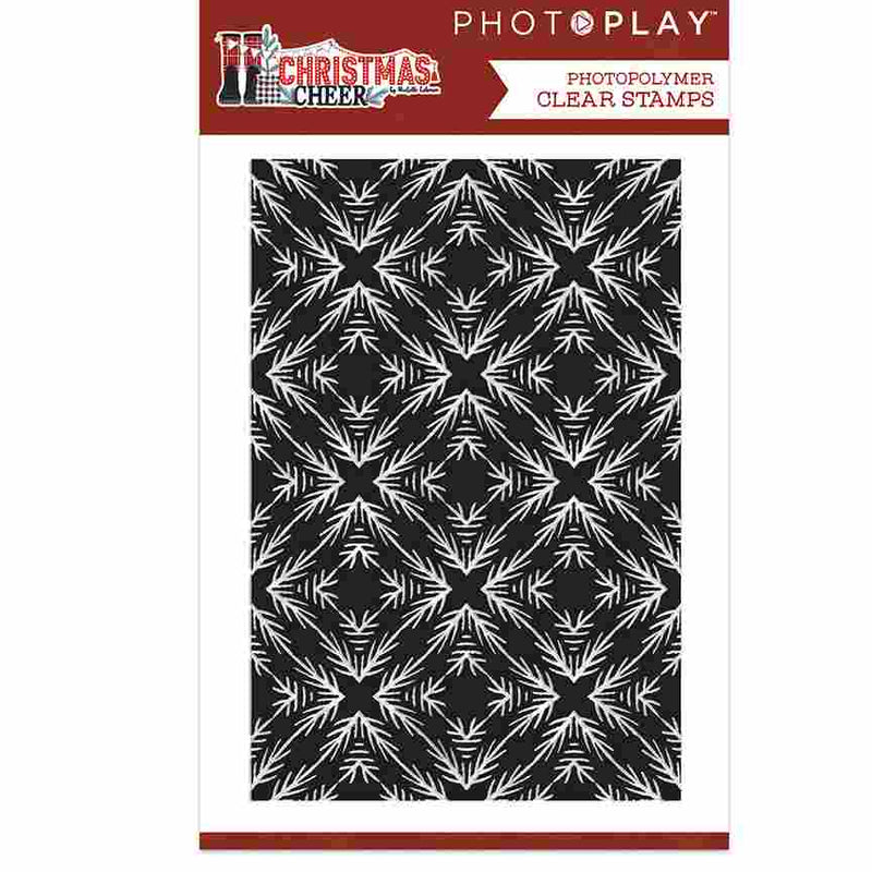 Christmas Cheer Background Clear Stamp - PhotoPlay - Clearance