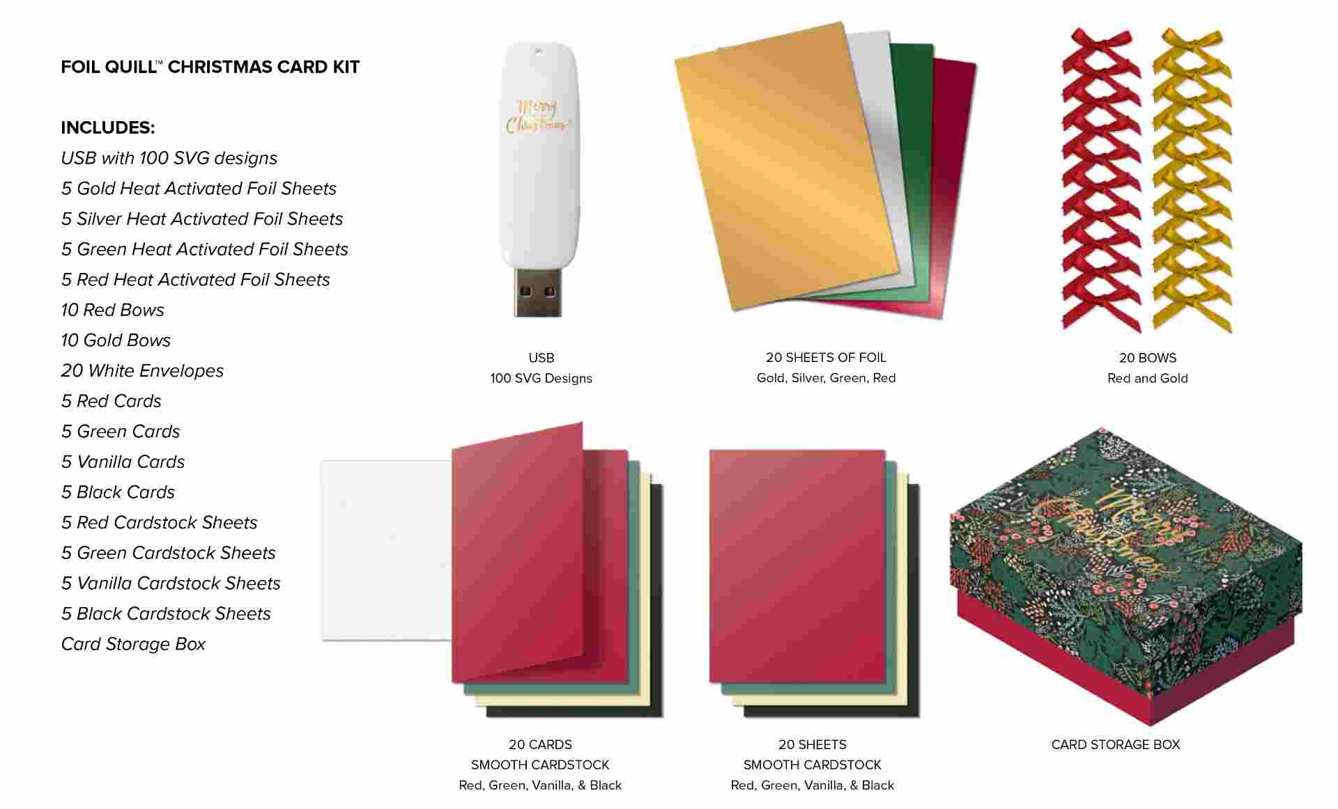 Christmas Foil Quill Card Making Kit - We R Memory Keepers