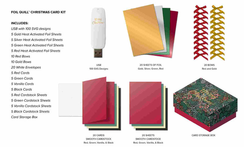 Christmas Foil Quill Card Making Kit - We R Memory Keepers - Clearance