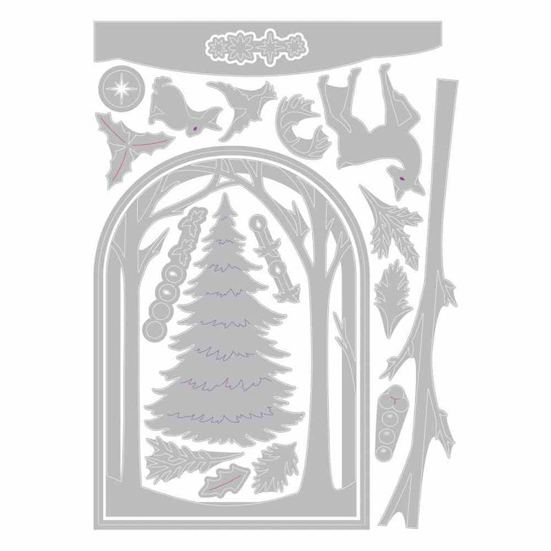 Christmas Shadow Box Thinlits Die Set - Courtney Chilson - Sizzix