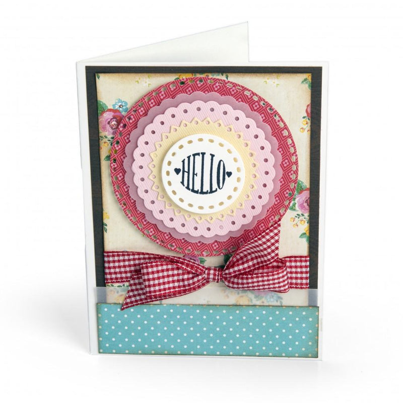 Lori Whitlock Circle Sentiments Card idea