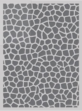 Cobblestone Stencil, 6" x 8" - Flea Market Collection - Simple Stories