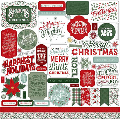 Christmas Salutations No. 2 Element Stickers - Echo Park