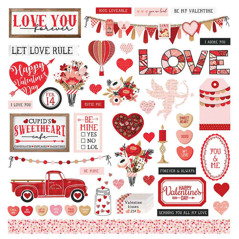 Cupids Sweetheart Cafe Element Stickers - Michelle Coleman - PhotoPlay