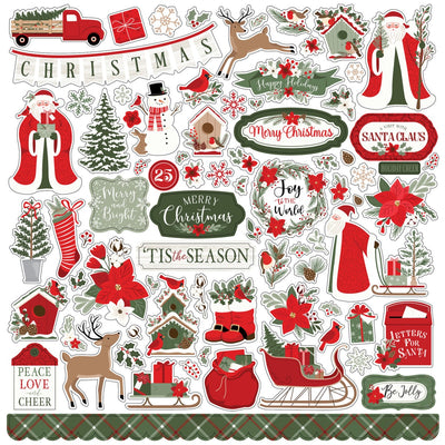 Christmas Time Element Sticker - Echo Park