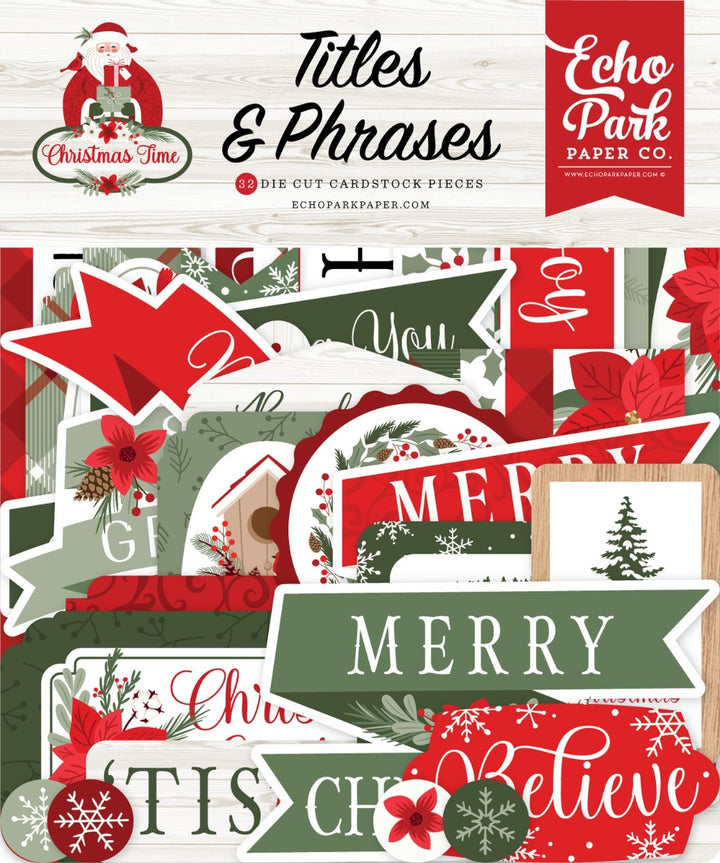 Christmas Time Titles & Phrases -Echo Park
