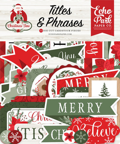Christmas Time Titles & Phrases -Echo Park
