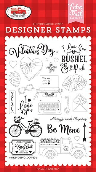 Be Mine Stamps - Cupid & Co. - Echo Park - Clearance