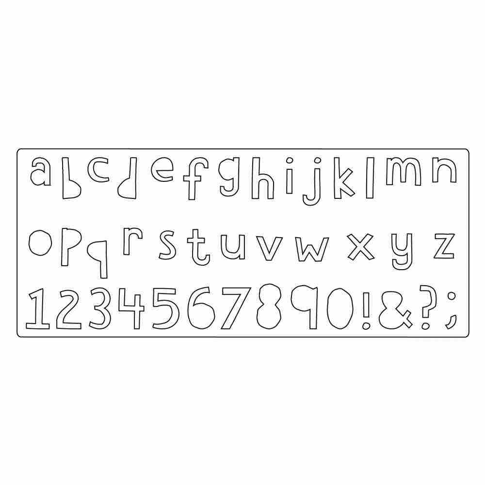 Sizzix Cutout Lower Bigz XL Alphabet Die for Die-Cutting Projects
