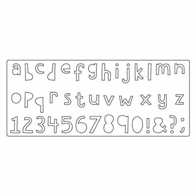 Sizzix Bigz XL Alphabet Die - Cutout Lower