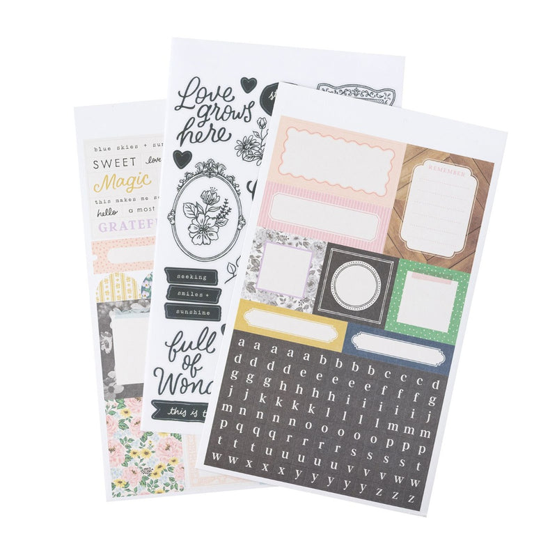 Sticker Book with Gold Foil Accents - Maggie Holmes - Woodland Grove Collection - American Crafts