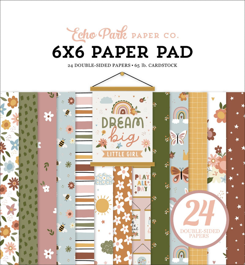 Paper Pad, 6x6 - Dream Big Little Girl - Echo Park