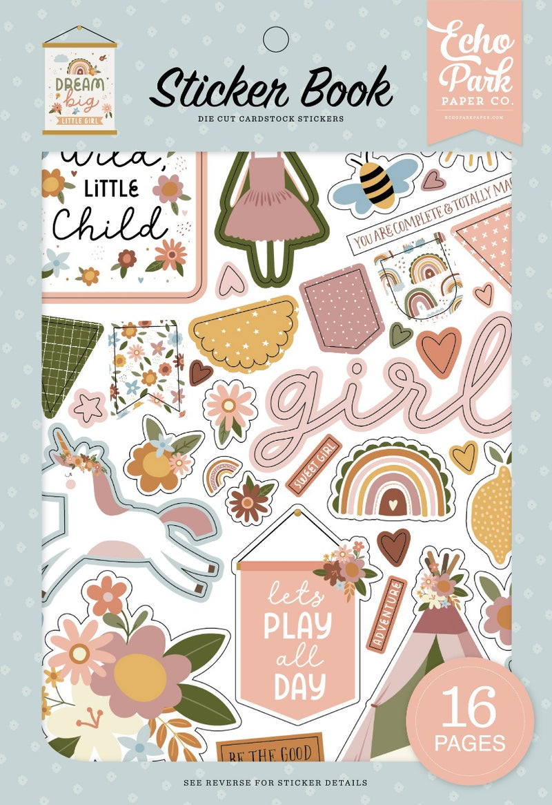 Play All Day Girl Puffy Stickers - Echo Park Paper Co.