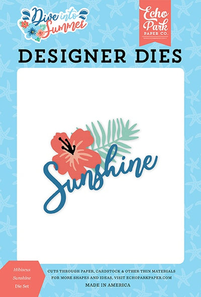 Hibiscus Sunshine Die Set - Dive Into Summer - Echo Park - Clearance