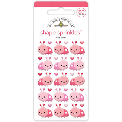 Little Ladies Sprinkles Glossy Enamel Shapes - Over The Rainbow - Doodlebug Design
