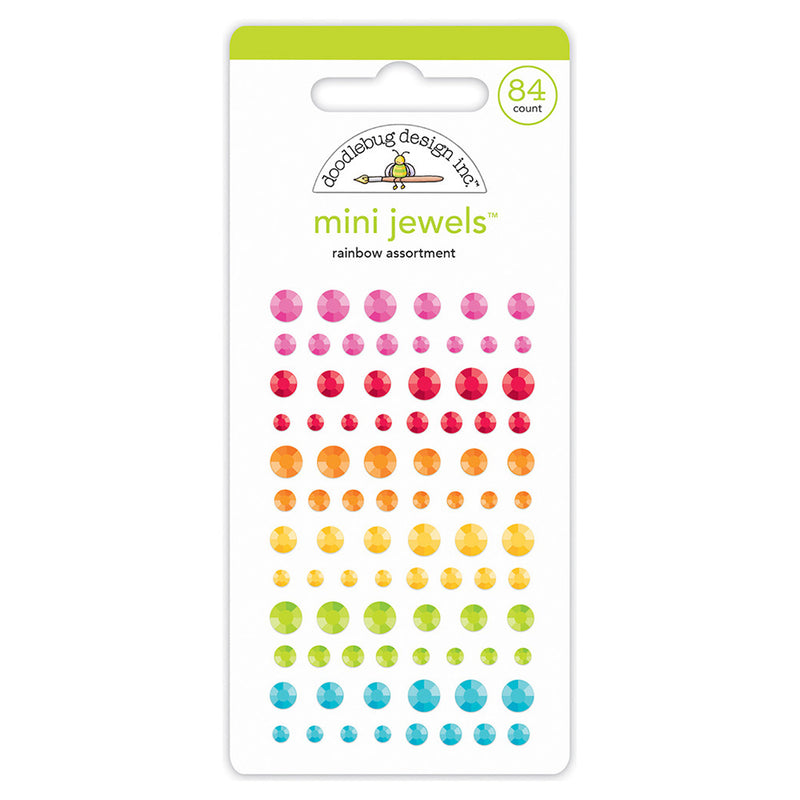 Rainbow Assorted Mini Jewels - Over The Rainbow - Doodlebug Design
