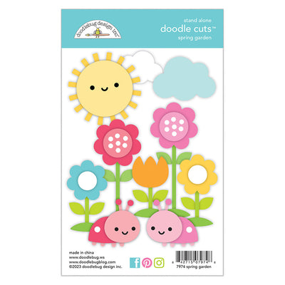 Spring Garden Doodle Cuts Dies - Over The Rainbow - Doodlebug Design
