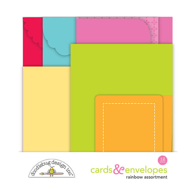 Cards and Envelopes - Over The Rainbow - Doodlebug Design