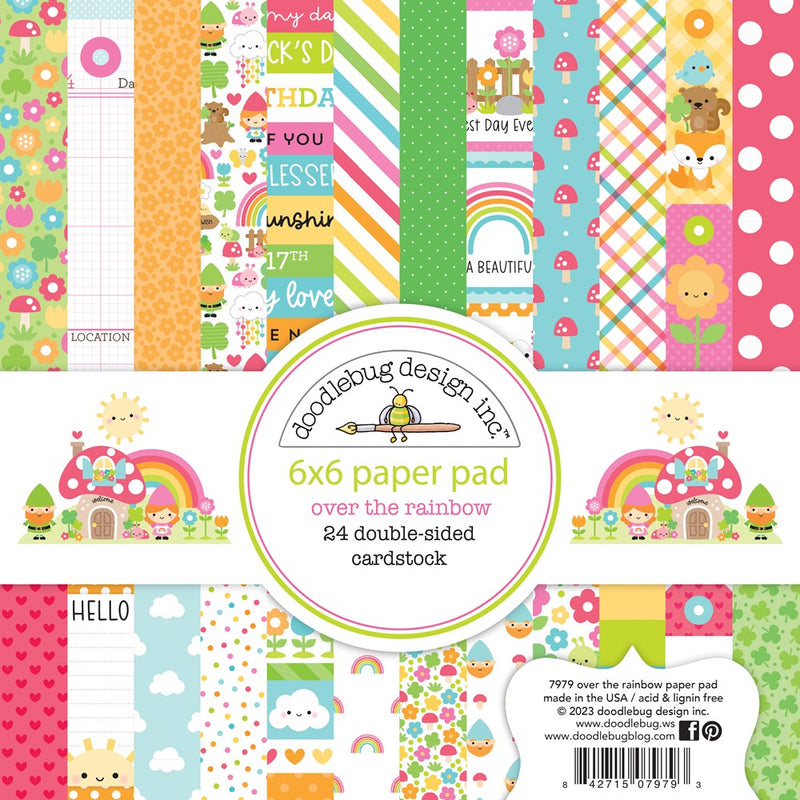6" x 6" Paper Pad - Over The Rainbow Collection - Doodlebug Design
